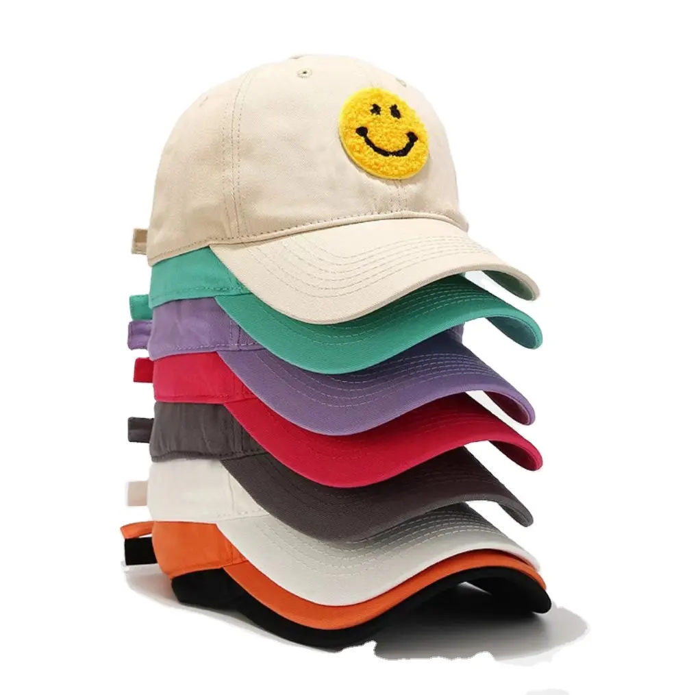 Amazon best selling Patch Smiley China Baseball Cap Golf Cap, Outdoor Cap