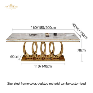 Đồ Nội Thất Nhà Sang Trọng Phòng Ăn Hiện Đại Bộ Bàn Ăn Và Ghế Bàn Ăn Bộ Comedores Mesa De Comedor - Product Image 4