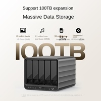 Gabinete de Matriz RAID de Cinco Discos, Admite 8 Configuraciones RAID, Soporte Universal para Discos Duros de 2.5/3.5 Pulgadas, Modelo X0244 12V8A