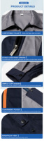 Veste et pantalon de travail réfléchissants pour l'été, uniforme de travail, combinaison de chantier personnalisée, vêtements de réparation automobile