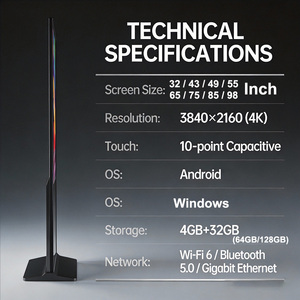 จอแสดงผลดิจิทัลในร่มแบบ LCD ขนาด 32~65~85~98 นิ้ว พร้อมระบบปฏิบัติการคู่ Android และ Windows สำหรับแสดง<span class=keywords><strong>โฆษณา</strong></span>ในห้างสรรพสินค้าและร้านค้าปลีก - Product Image 3