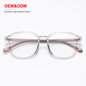 Gafas Unisex con Bloqueo de Luz Azul, Montura TR90 Cuadrada, Ligeras, de Alta Calidad, con Logotipo Personalizado, al por Mayor, OEM, Negras - Product Image 1