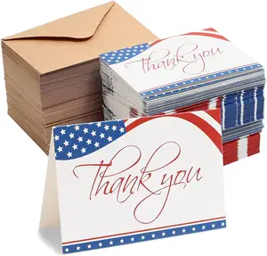 Biglietti di auguri patriottici personalizzati altamente consigliati con bandiera americana Notecard perfetto per il giorno commemorativo dei veterani militari