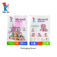 Grosir anak-anak kreatif DIY bangunan mainan busa kertas 3D Puzzle Model