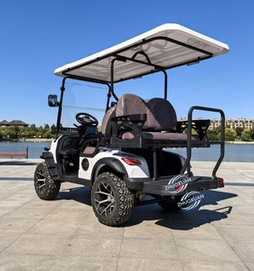 Nouvelle version améliorée de voiturette de golf électrique 3-4 places, véhicule de transport commercial pour invités, véhicule de patrouille à basse vitesse 30 km/h, autonomie 90 km - Product Image 4