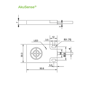 Capteur de Proximité Capacitif AkuSense NPN Inductif Mini Plat Longue Portée Prix Compétitif CQ07-10NO - Product Image 6