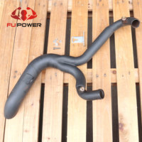 Collecteur d'échappement Fupower pour Harley Davidson 1991-2005, échappement personnalisé FXD 2:1 Lake Side Pipe, tuyaux de collecteur noirs