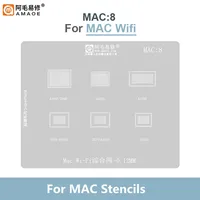 Трафарет MAC1-10 Mac M1 T2 Mac BGA 0,12 мм для Mac M1 T2 Mac Book Pro A2159 A1534 A1706 A1707 SSD DDR WiFi CPU NAND паяльная сеть