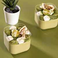 Nouveau Design Emballage pour Pâtisseries et Biscuits en Plastique Rigide, Boîte Transparente pour Desserts, Cookies et Tiramisus avec Couvercle