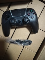 Controlador con cable con motor de vibración y botón Turbo - Diseño ergonómico para juegos de PC