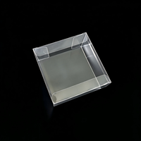 Boîte d'emballage en plastique PET/PVC transparente, jetable et écologique, avec gaufrage et double rabat, pour présentoirs de produits, personnalisable