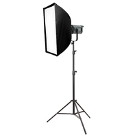 Kit d'éclairage vidéo LED COB FG-500X 500W avec support, boîte à lumière 60*90cm, température de couleur réglable, contrôle via application/DMX512 pour le streaming en direct