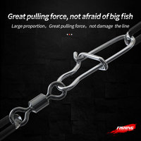 Shareshark Émerillon rotatif avec mousqueton pour accessoires de pêche