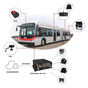 MDVR <span class=keywords><strong>8</strong></span> Canali con 4G GPS WIFI, Sistema ADAS DMS BSD, <span class=keywords><strong>DVR</strong></span> Mobile per Autobus, Pullman e Camion - Product Image 2