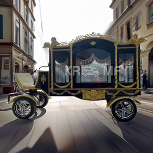 Carroza Fúnebre Eléctrica sin Caballos, Remolque de 4 Ruedas, Carrozas Tiradas por Caballos, Carroza Fúnebre Tipo Rolls Royce en Venta - Product Image 3