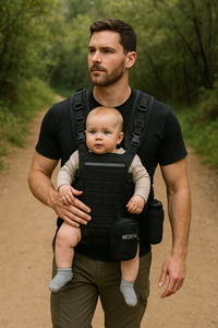 กระเป๋าอุ้มเด็กแบบพกพาวัสดุไนลอนแบบพกพาที่มีตัวเลือกการอุ้มด้านหน้าและด้านหลังตามหลักสรีรศาสตร์หรูหรา - Product Image 2