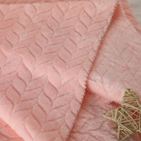 Approvisionnement d'usine 100% Polyester Jacquard flanelle literie ignifuge pour la maison Textile doublure sac jouet utilisation en gros