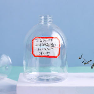 Botellas de Plástico PET Transparentes Huijie, Botellas Cosméticas de Grado Alimenticio para Gel de Ducha/Champú/Desinfectante de Manos, Diseño de Hombro Inclinado - Product Image 4