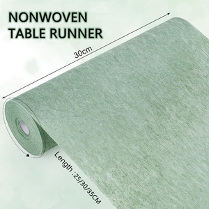 <span class=keywords><strong>Nappe</strong></span> de table moderne en polyester blanc, rouleau de 11 pouces x 10 pieds, pour banquet - Product Image 3