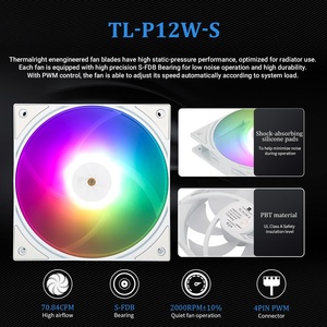 Termica destra <span class=keywords><strong>FW</strong></span> 360 ULTRA ARGB 3.95 "supporto schermo LCD gif Video da te per AM5/AM4 e LGA1700/1851 CPU AIO Cooler - Product Image 4