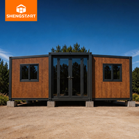 Maison conteneur préfabriquée extensible de luxe moderne, étanche, résistante aux tremblements de terre, portable, modulaire, capsules extérieures, mini-villa