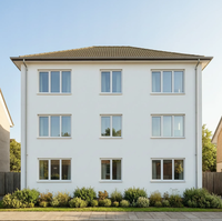 Bâtiment résidentiel préfabriqué à 4 étages en structure acier, longue durée de vie, appartement en structure acier sur mesure pour le développement de logements