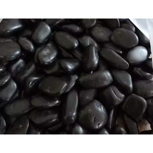 Nhỏ Sáng Bóng Màu Đen <span class=keywords><strong>Cobble</strong></span> Ba Lan Vườn Cảnh Sông Đen Sỏi Đá - Product Image 1