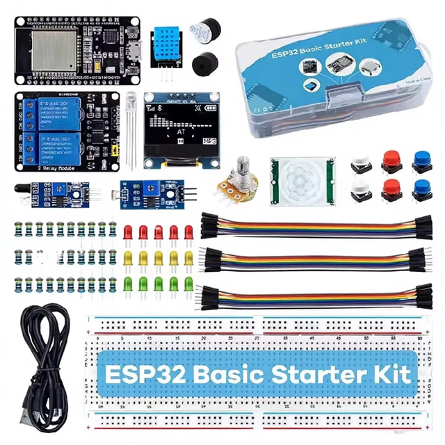 ESP32 Starter Kit Complete Development Bundle ESP-32S WiFi/Ble Sensors Basic Kit