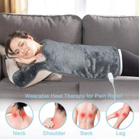 Coussin chauffant électrique certifié en cristal pour le cou et les épaules, châle chauffant pour la maison et le bureau, compresse chaude, couverture de massage de physiothérapie