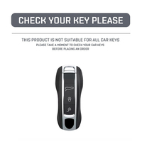 Étui pour clé de voiture White Shark pour Porsche Panamera Maycan Taycan 911 718 Boxster Cayman, coque de protection pour télécommande