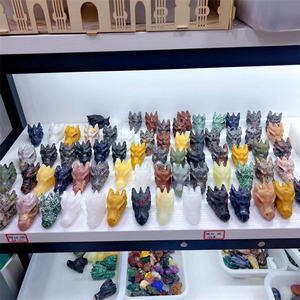 Дешевая гравировка 70 мм, духовные хрустальные кафты, натуральный кварц, Хрустальные Черепа Дракона для подарка - Product Image 4