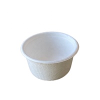 Biologisch abbaubarer Einweg-Bagasse-Zuckerrohr 2 Unzen Mini-Saucen becher mit Deckel