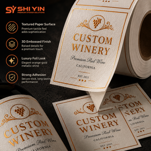 <span class=keywords><strong>Etiquetas</strong></span> <span class=keywords><strong>de</strong></span> <span class=keywords><strong>Vino</strong></span> <span class=keywords><strong>Personalizadas</strong></span> con Textura 3D, Papel con Grano <span class=keywords><strong>de</strong></span> Madera, <span class=keywords><strong>Etiquetas</strong></span> <span class=keywords><strong>de</strong></span> Botella <span class=keywords><strong>de</strong></span> Lujo en Relieve para Marca <span class=keywords><strong>de</strong></span> <span class=keywords><strong>Vino</strong></span> - Product Image 2