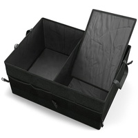 Boîte de rangement pour coffre de voiture pliable portable en polyester durable à compartiments multiples avec une capacité de charge de 5 kg