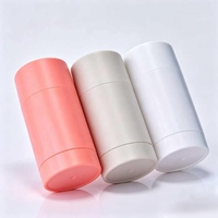 Stick de fond de teint rond en plastique PP 15ml 30ml 50ml, tube de déodorant cosmétique 30ml