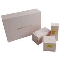Boîte cadeau magnétique mate avec logo écologique, emballage cosmétique de luxe en carton rigide à fermeture plate