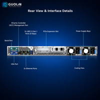 Servidor Rack Original ThinkSystem SR250 V3 1U, Formato PCIe 5.0, Alto Desempenho para Computação em Nuvem Empresarial Usado