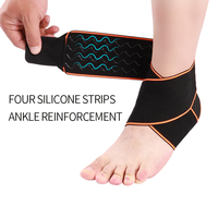 Prix de gros Attelle de cheville élastique Protection de manchon de compression du pied Support de cheville antidérapant pour le basket-ball et le football