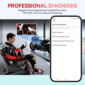 Herramienta de Diagnóstico para Motocicletas JDiag M10 Especial para BMW, Lector de Códigos de Sistema Completo y Escáner de Diagnóstico, Compatible con Aplicaciones Móviles IOS/<span class=keywords><strong>Android</strong></span> - Product Image 3