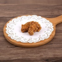 Napperons en papier sulfurisé ajouré personnalisables, jetables, ronds et ovales, pour présentation de gâteaux et desserts