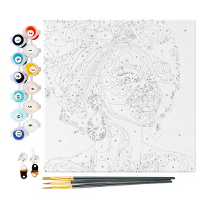 Dipinti e Arte Murale Africana di Moda Ritratti Femminili Pittura Digitale Fai da Te Decorazione Casa - Product Image 3