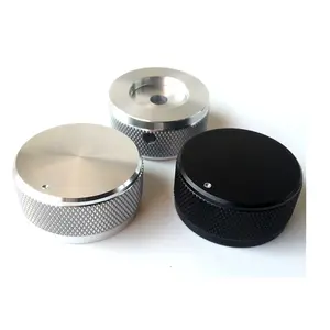 Chất lượng cao tùy chỉnh knurling phần nhôm gia công CNC biến Anodizing nắp nhôm