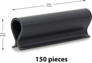 Bande d'intimité pour clôture grillagée 164 pi x 0,15 pi, écran d'intimité pour lattes de clôture grillagée avec 150 <span class=keywords><strong>attaches</strong></span> rapides et outil de perforation - Product Image 5