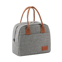Sac à lunch imprimé personnalisé de grande capacité, boîte à glace en papier d'aluminium, sac à lunch, panier de pique-nique familial isolé, fourre-tout à bento thermique