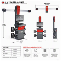 Équilibreur d'alignement de roues 3D professionnel Zhanfu 3D-718S avec affichage numérique, trois modes de détection et mesure rapide