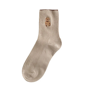 Jingwen OEM Korean Cotton <strong>Socks</strong> Cute Japanese Pile <strong>Teddy</strong> <strong>Bear</strong> <strong>Socks</strong> for Students - Product Image 3