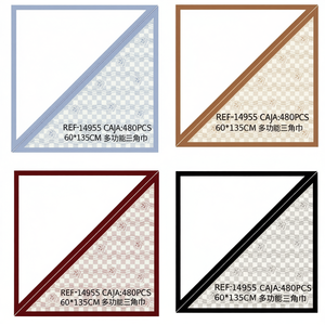 Sciarpa triangolare multifunzionale 60x135 cm con design fantasia per uso quotidiano - Product Image 3