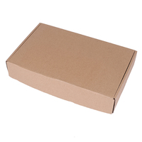 Boîte à chaussures en carton ondulé écologique, recyclable, réutilisable, biodégradable, auto-assemblante, design oblong, taille et motif personnalisables
