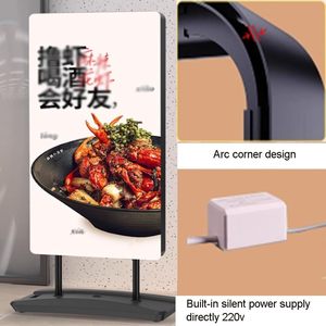 Water Base Standing Outdoor Double-Sided Sidewalk <b>Sign</b> LED Poster Frame Billboard Advertising <b>Light</b> Box for Pavement - Product Image 5