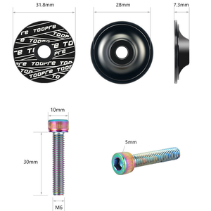 Couvercle <span class=keywords><strong>de</strong></span> tige <span class=keywords><strong>de</strong></span> vélo <span class=keywords><strong>de</strong></span> route pliant en alliage 13053 avec boulon <span class=keywords><strong>bouchon</strong></span> <span class=keywords><strong>de</strong></span> tige <span class=keywords><strong>de</strong></span> vélo <span class=keywords><strong>de</strong></span> route <span class=keywords><strong>vtt</strong></span> - Product Image 2